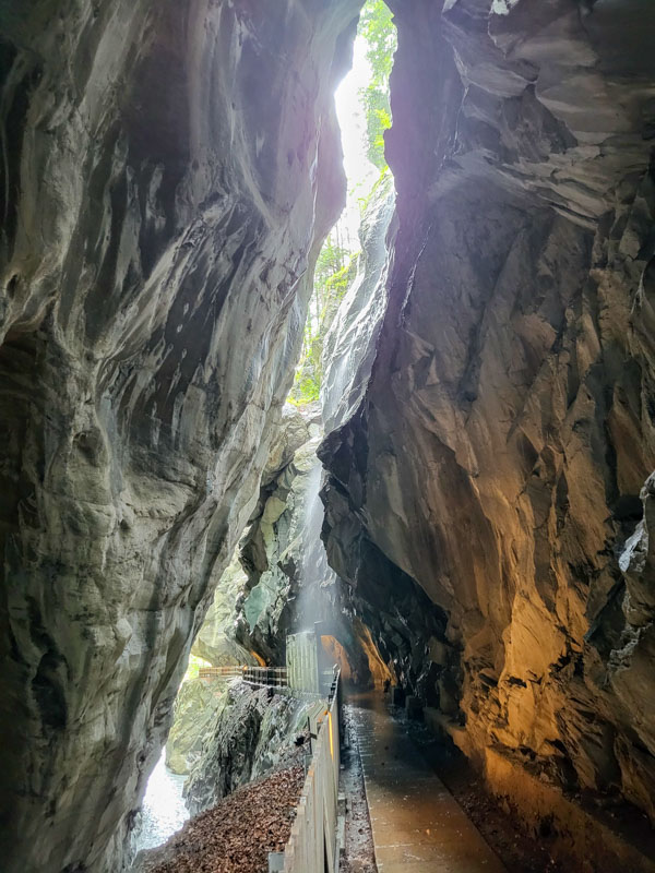 Taminaschlucht @ Bad Ragaz, Zwitserland Taminaschlucht @ Bad Ragaz, Zwitserland